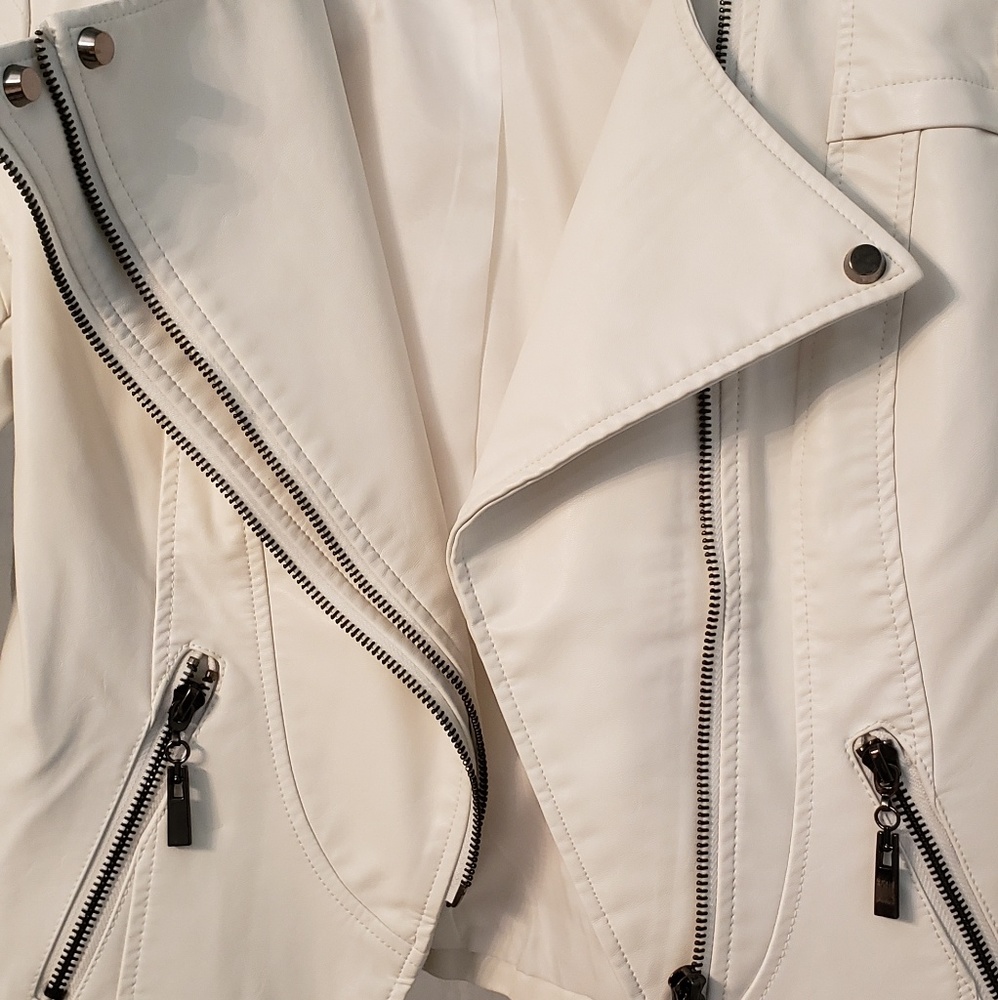 White Leather Jacket